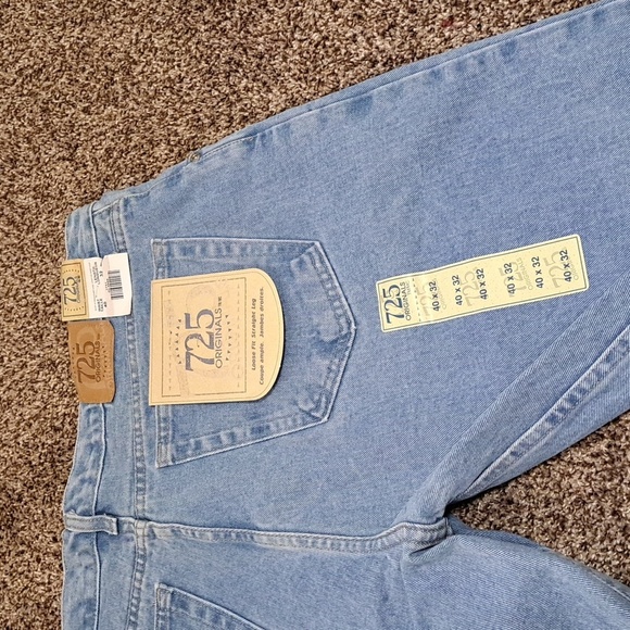 725 Originals Jeans Loose Fit Straight Leg Men's Size 38x32 NEW - Picture 1 of 8